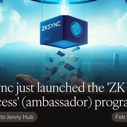 zkSync just launched the 'ZK Success' (ambassador) program 🚀 What can that mean?