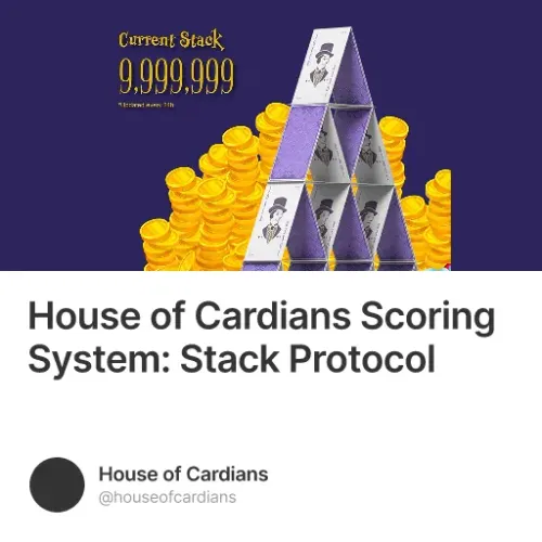 House of Cardians Scoring System: Stack Protocol