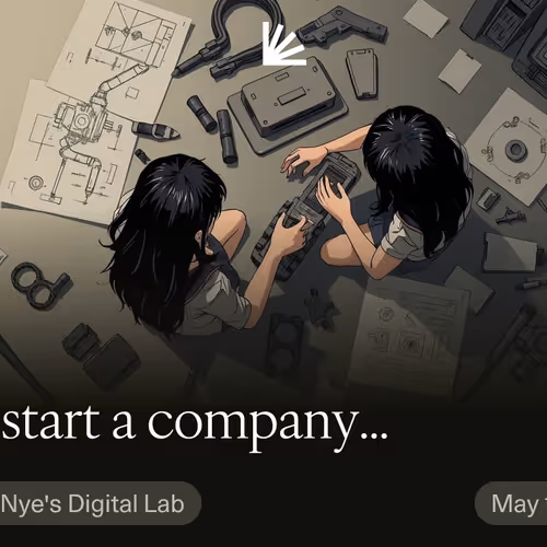 Yes, start a company...