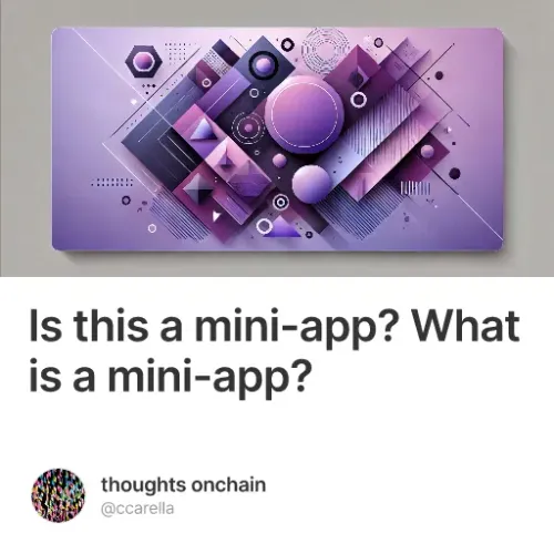 Is this a mini-app? What is a mini-app?