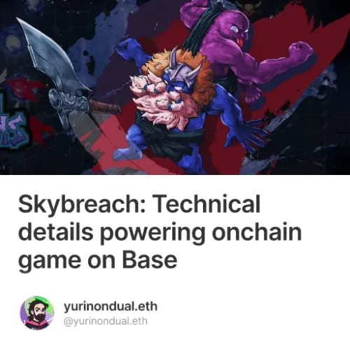 Skybreach: Technical details powering onchain game on Base