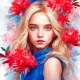 red flower