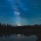 Reflective star trails (60 minutes experiment)
