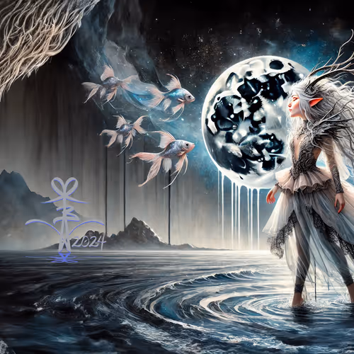 Cosmic Dreamwalker: Guardian of the Piscean Moon