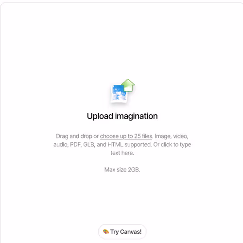 upload imagination