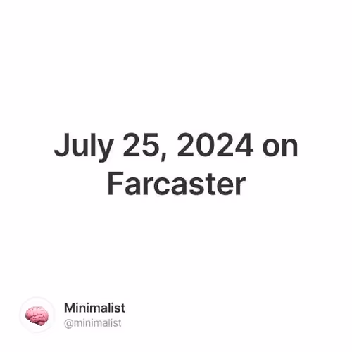 July 25, 2024 on Farcaster