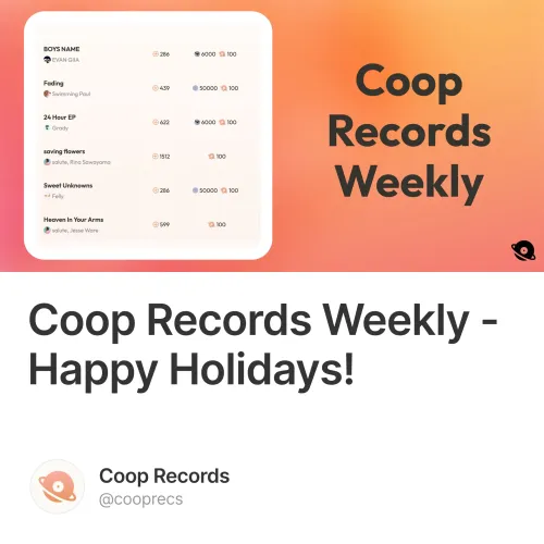 Coop Records Weekly - Happy Holidays!