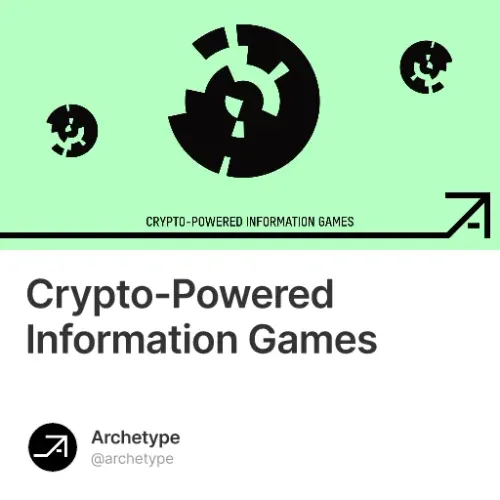 Crypto-Powered Information Games