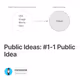 Public Ideas: #1-1 Public Idea