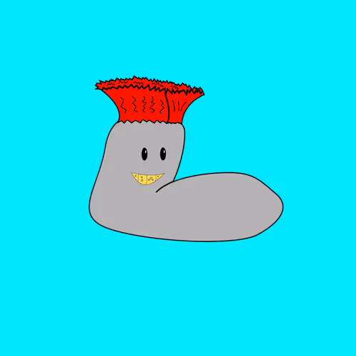 Gordy Beans as drawn by my 4-year old son