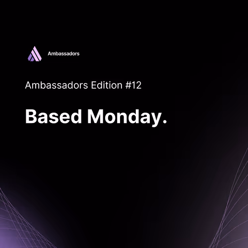 A Monday That's Super Based.