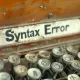 Syntax Error
