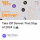 Take Off Denver: First Stop of 2024 🛫🏔️