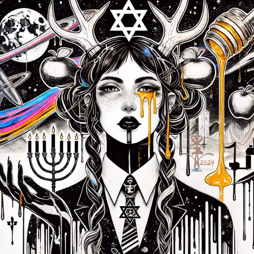 Celestial Flames: Golden Threads of the Cosmos