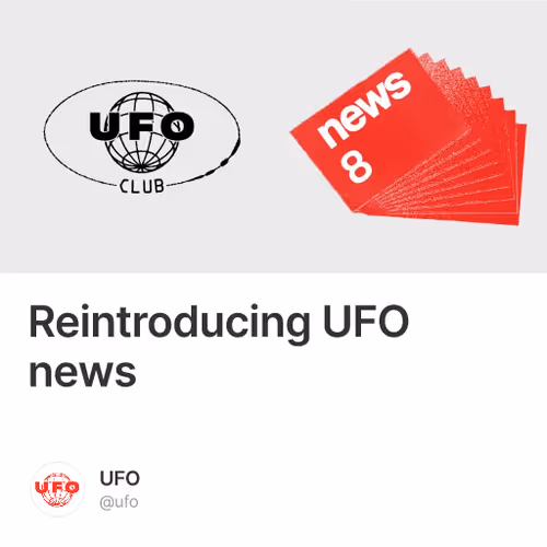 Reintroducing UFO news