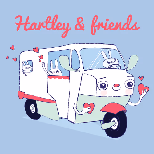 Hartley & Friends Truckster Bunnies