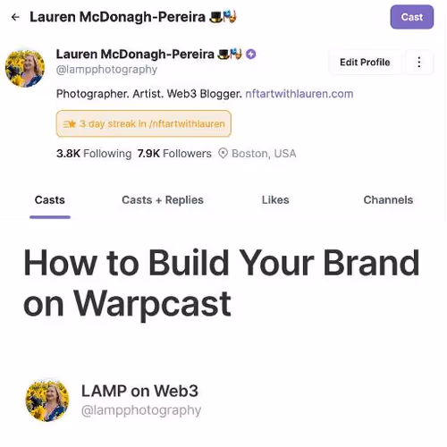 How to Build Your Brand on Warpcast