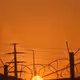 Orange sky of east