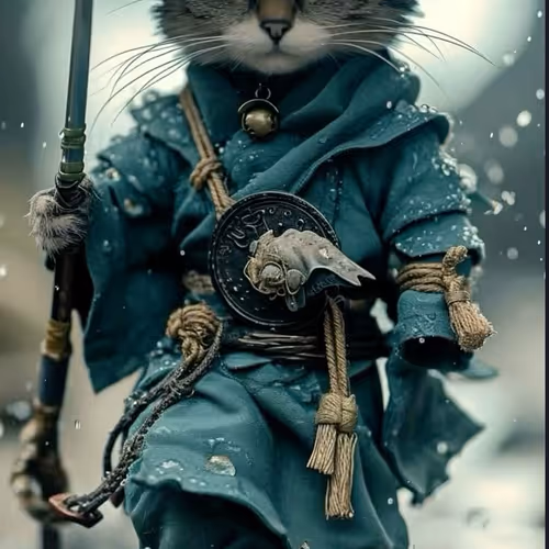 Based cat samurai
