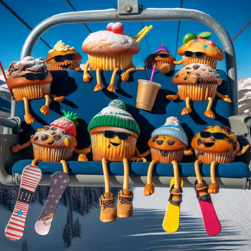 Ski Lift Muffins
