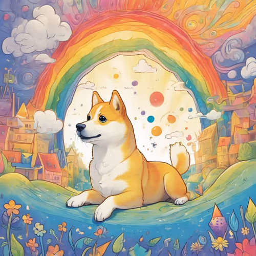 Dog Loves Rainbow