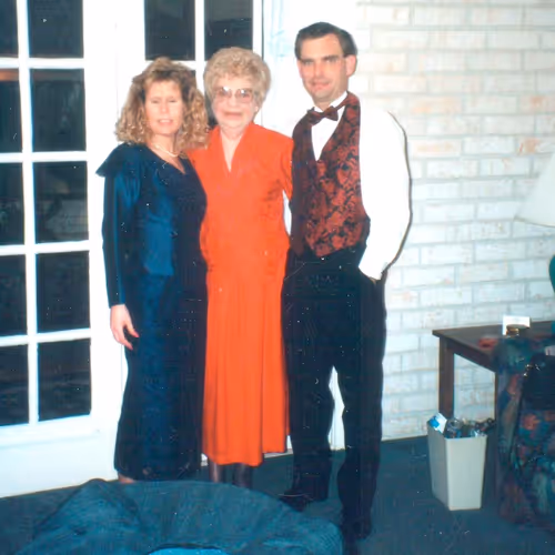 My Mom Kay Bruner with Tami and John Bruner
