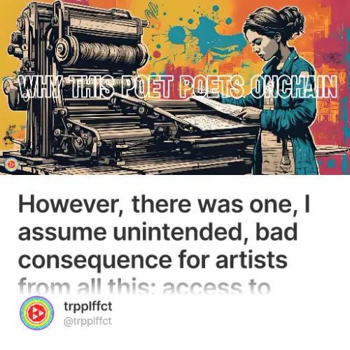 Why this poet poets onchain