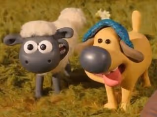 Sheep and dog