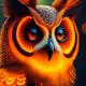 Glowing owl