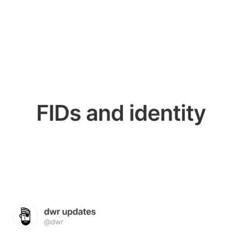 FIDs and identity