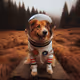 New space cadet dog