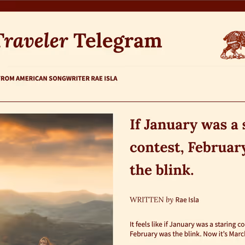 The Traveler Telegram: Mar 2025