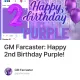 GM Farcaster: Happy 2nd Birthday Purple!