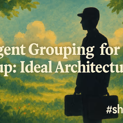 Create a cinematic, hand-painted, Ghibli-inspired thumbnail for a YouTube video titled: Agent Groupi