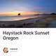 Haystack Rock Sunset Oregon