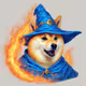 Fiery Blue Wizard