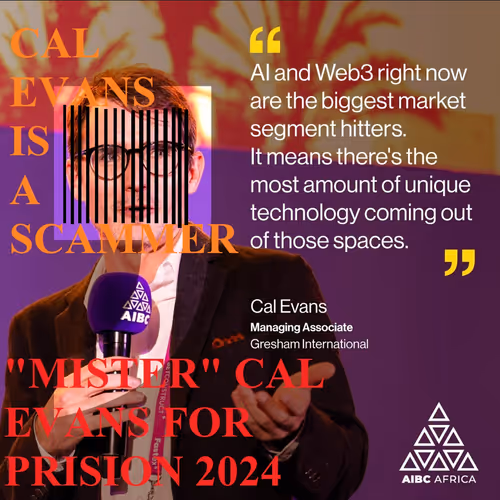 Cal Evans of Gresham International is a Scammer