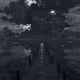 picture of a pier at night