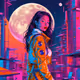 Girl to the moon