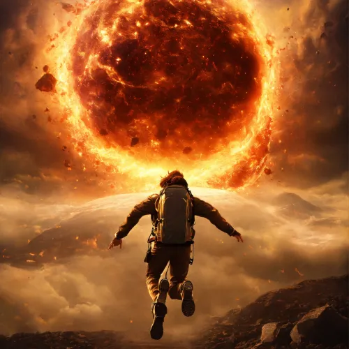 Burning sun
