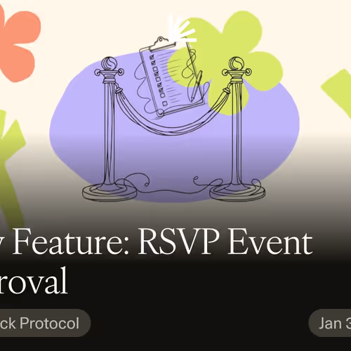 New Feature: RSVP Event Approval
