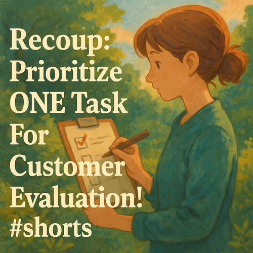 Create a cinematic, hand-painted, Ghibli-inspired thumbnail for a YouTube video titled: Recoup: Prio