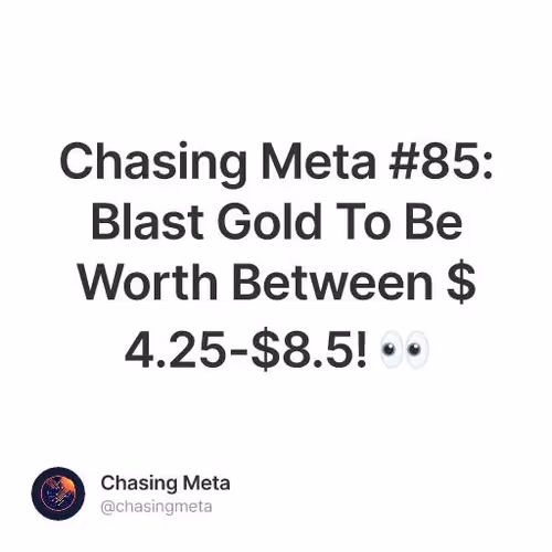 Chasing Meta #85: Blast Gold To Be Worth Between $4.25-$8.5! 👀