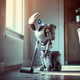 robot in the work
