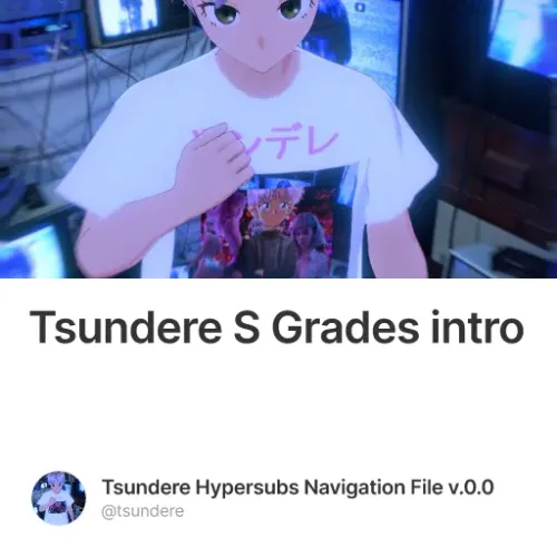 Tsundere S Grades intro