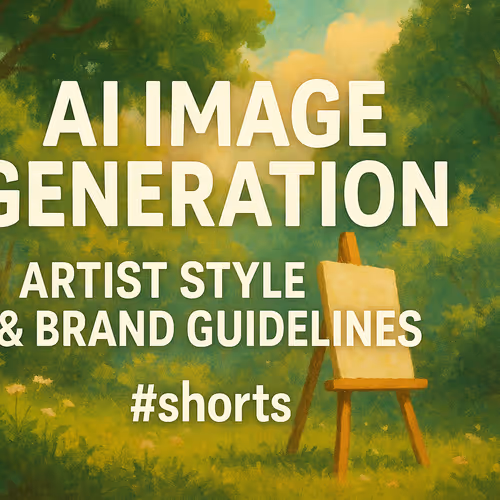 Create a cinematic, hand-painted, Ghibli-inspired thumbnail for a YouTube video titled: AI Image Gen