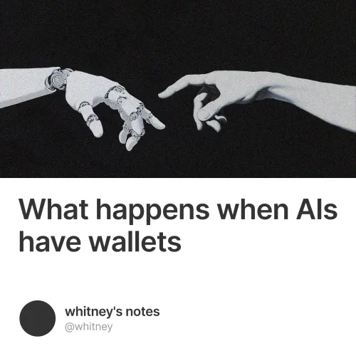 What happens when AIs have wallets
