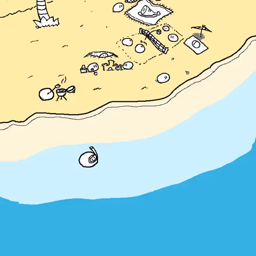 beach slime sketch #3