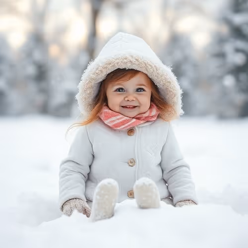 Childre in the winter