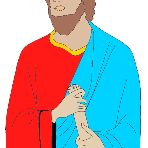 Anonymous drawing of a man by William Manier IV